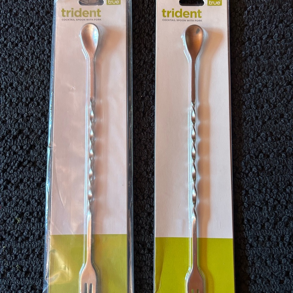 Cocktail Spoon with Fork